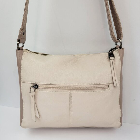 The Sak Leather Crossbody Bag With Adjustable Strap & Zip Closure Stone & Blush - Picture 2 of 15
